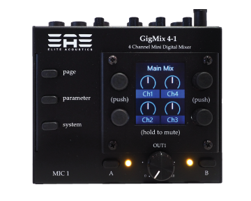 GigMix 4-1 mini digital mixer